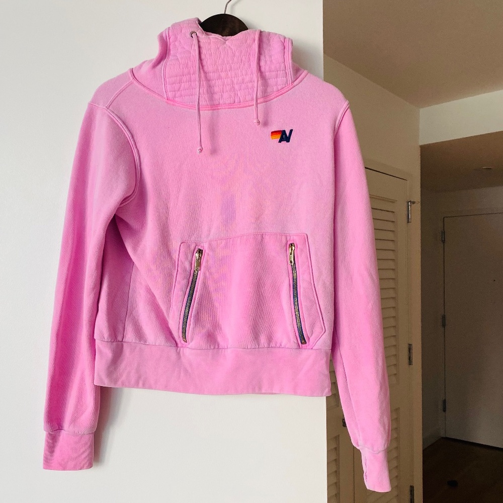 Neon Pink Aviator Nation Ninja Pullover - Size XS